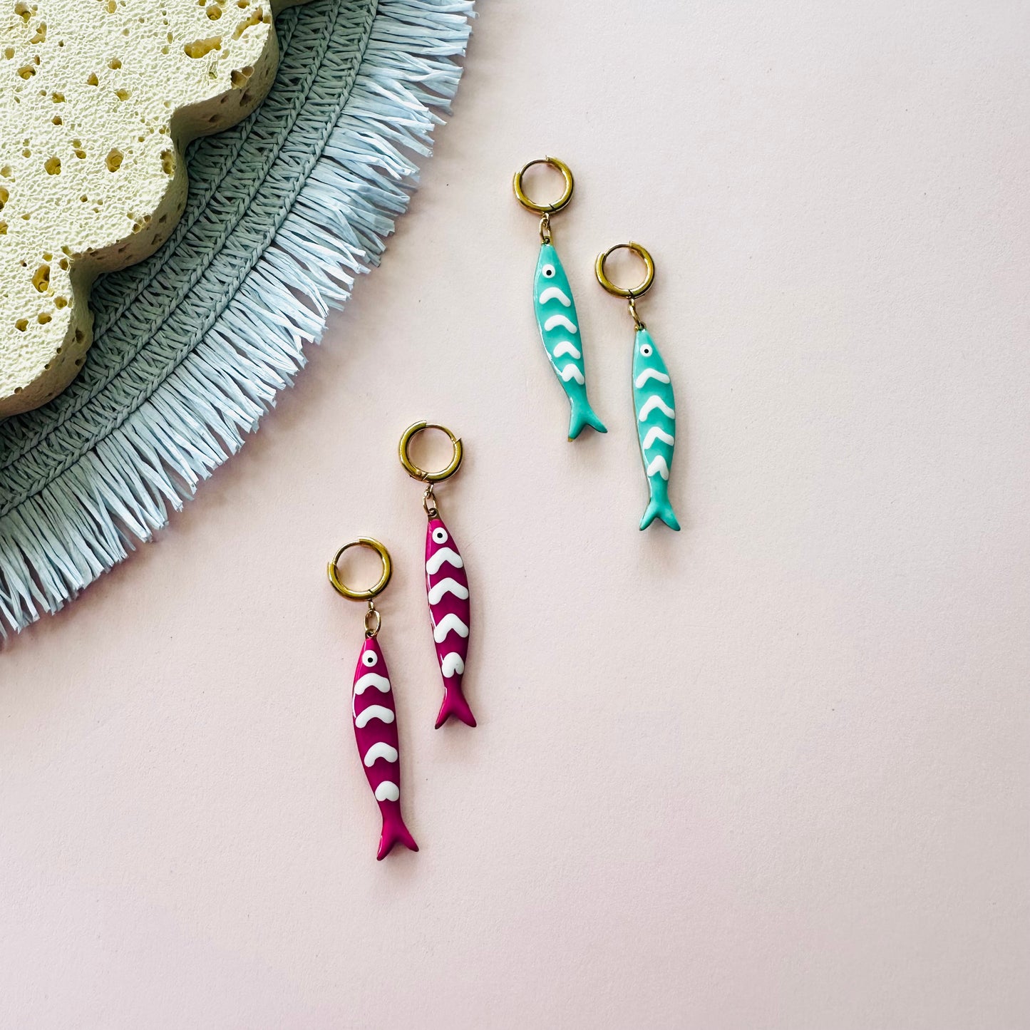 Wavy Sardine Hoops