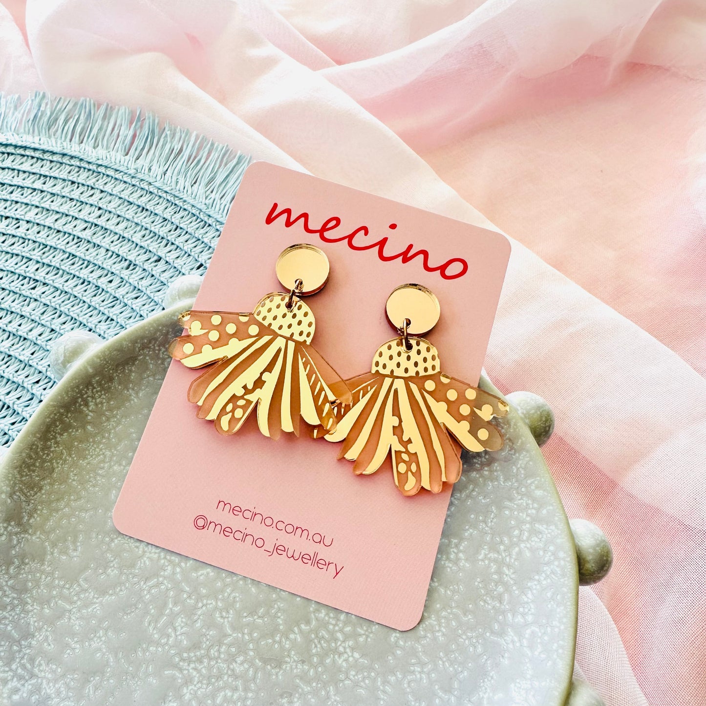 Willow - Mod Daisies - Mirrored Rose Gold