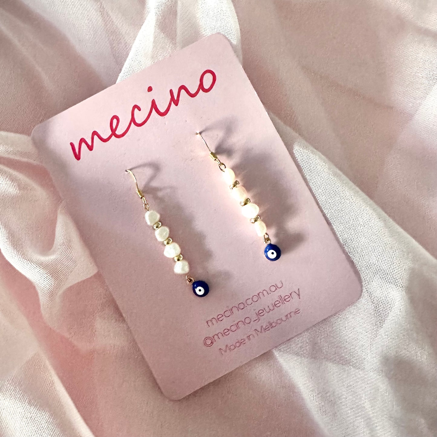 Pearl and Evil Eye Drops