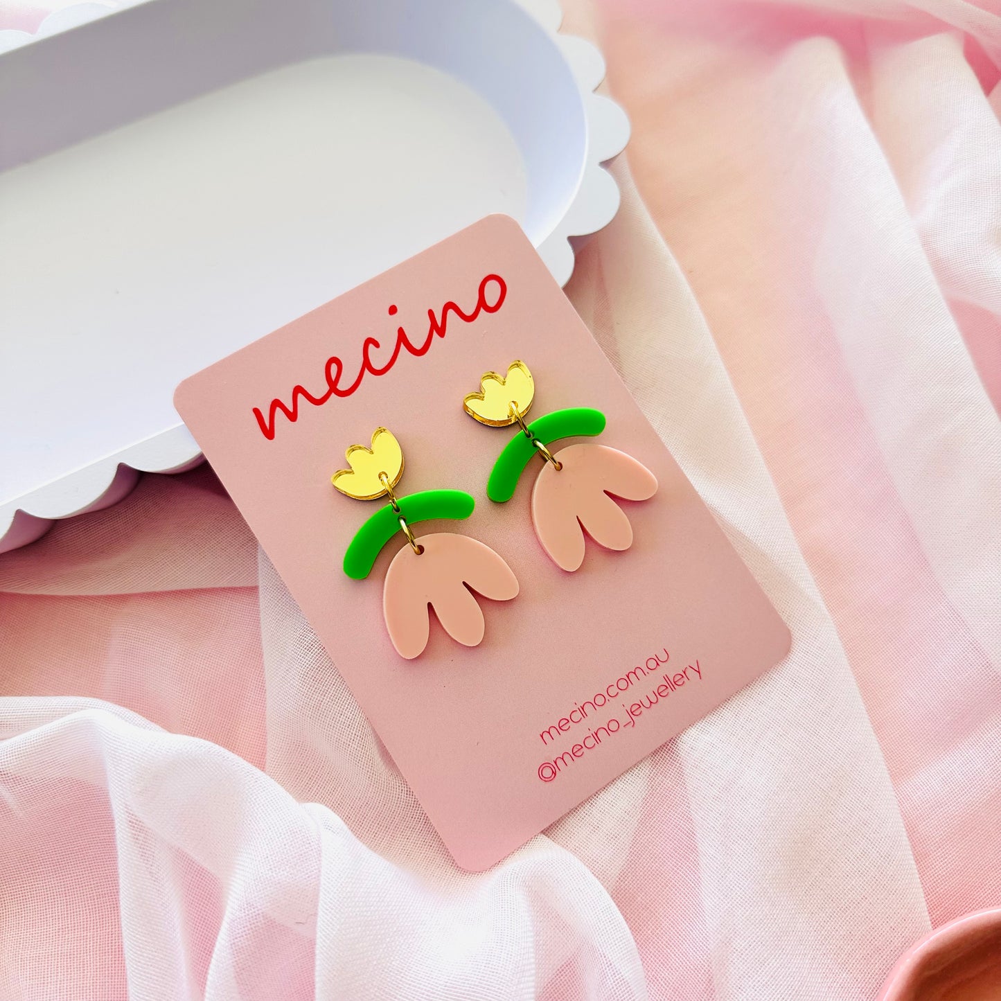 Spring Fling - Peach / Green