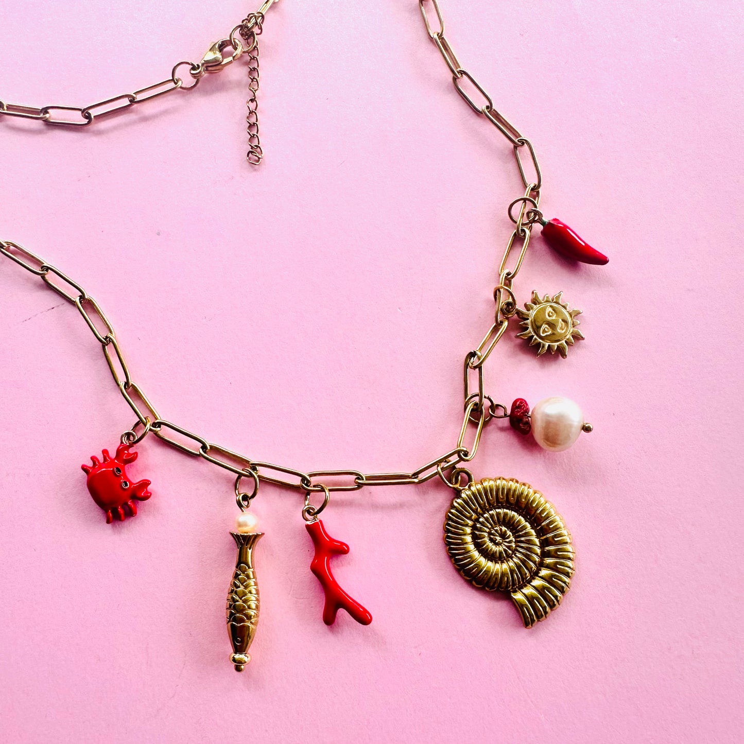 Mediterranean Charm Necklace