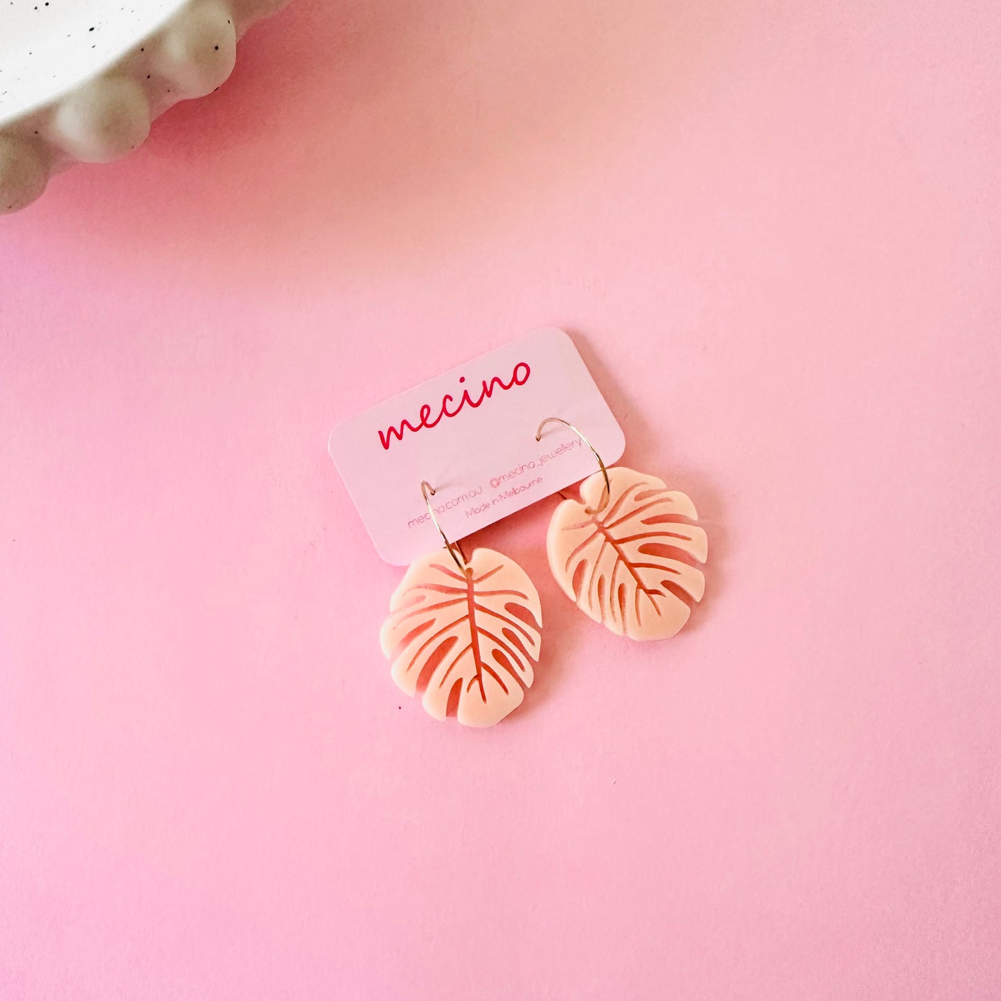 Peachy Leaves - Hoops