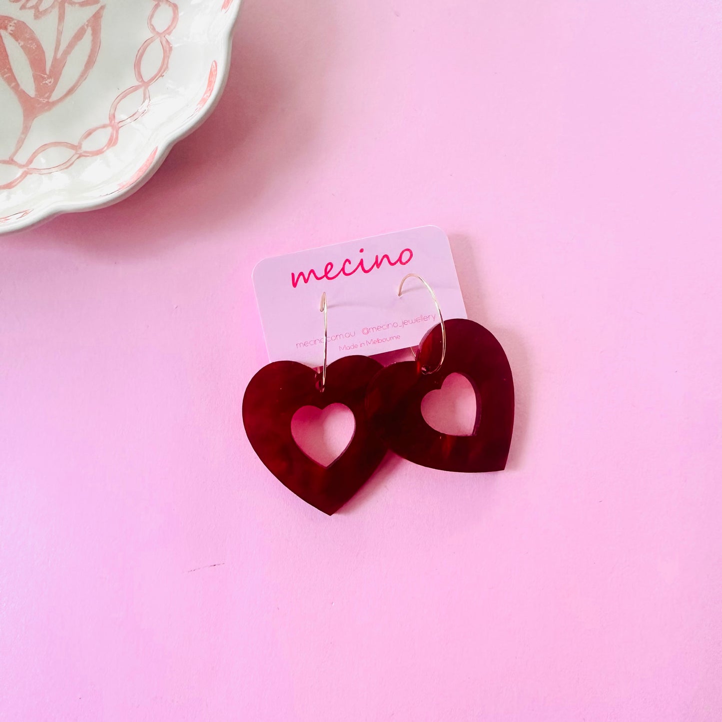 Red Marbled Hearts
