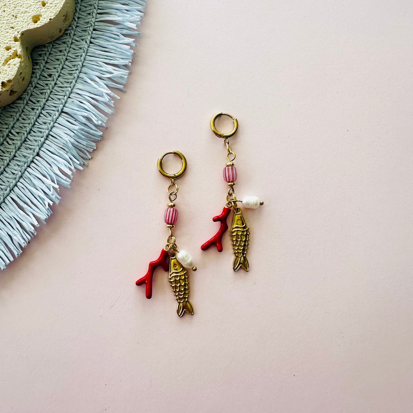Coral Catch Earrings