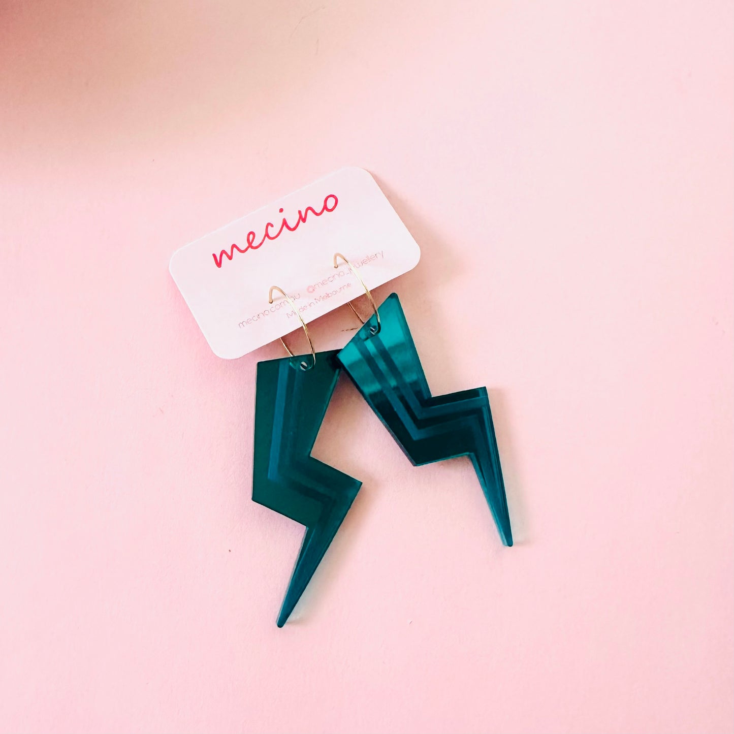 Bolts - Mirrored Teal