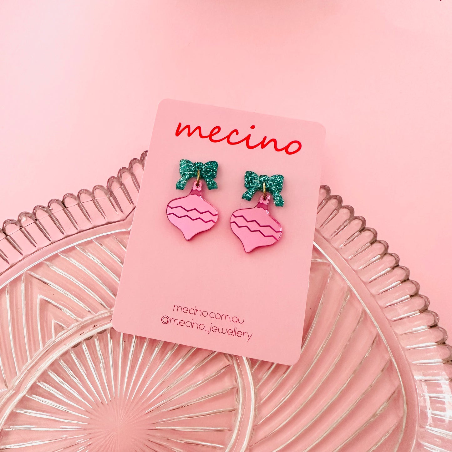 Sweet Bow & Bauble Dangles