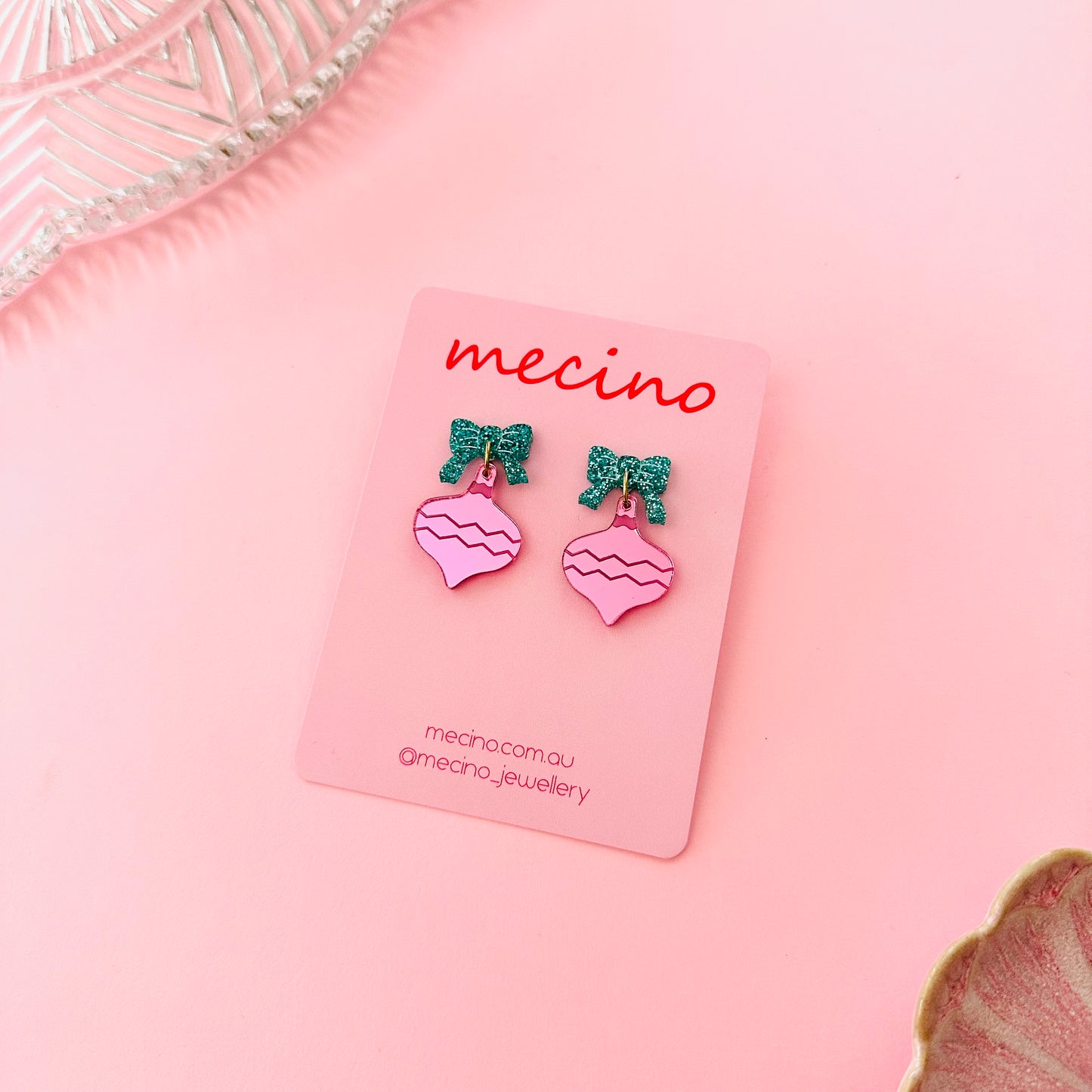 Sweet Bow & Bauble Dangles