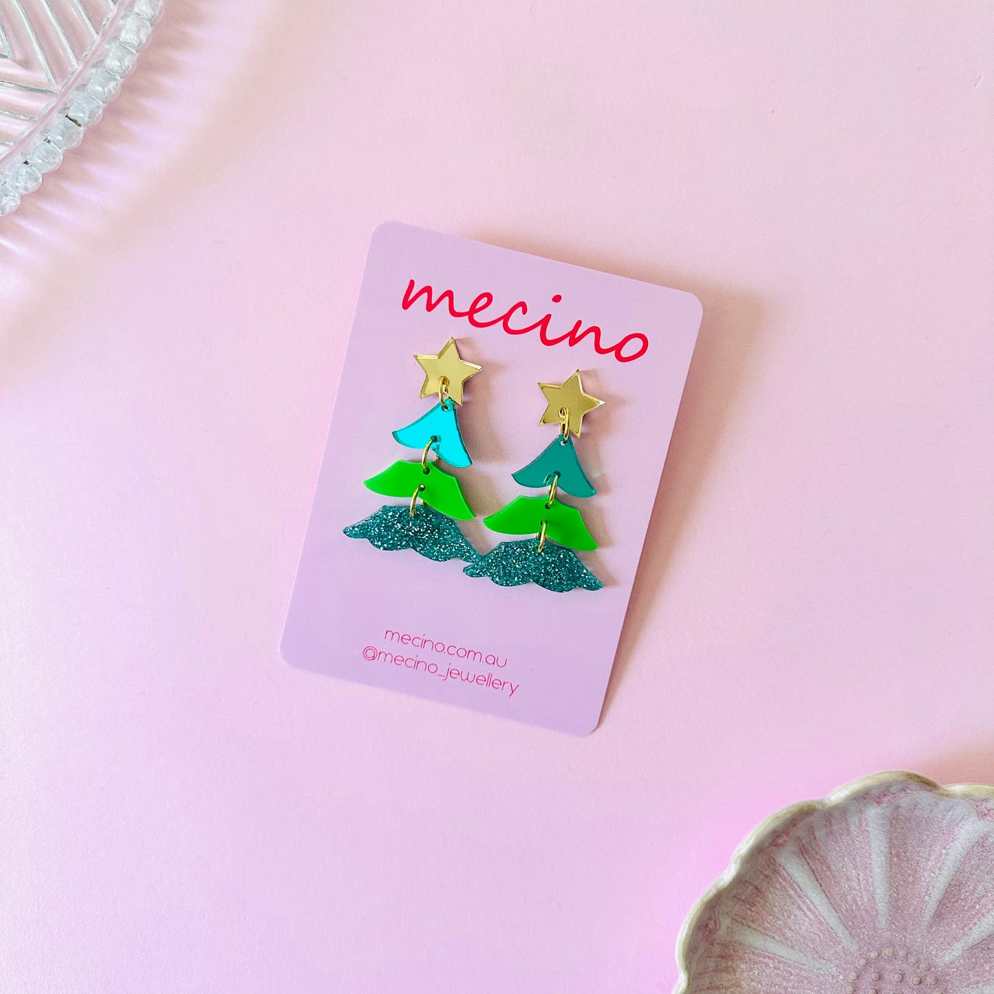 Christmas Tree Trio Drops - Green Mix