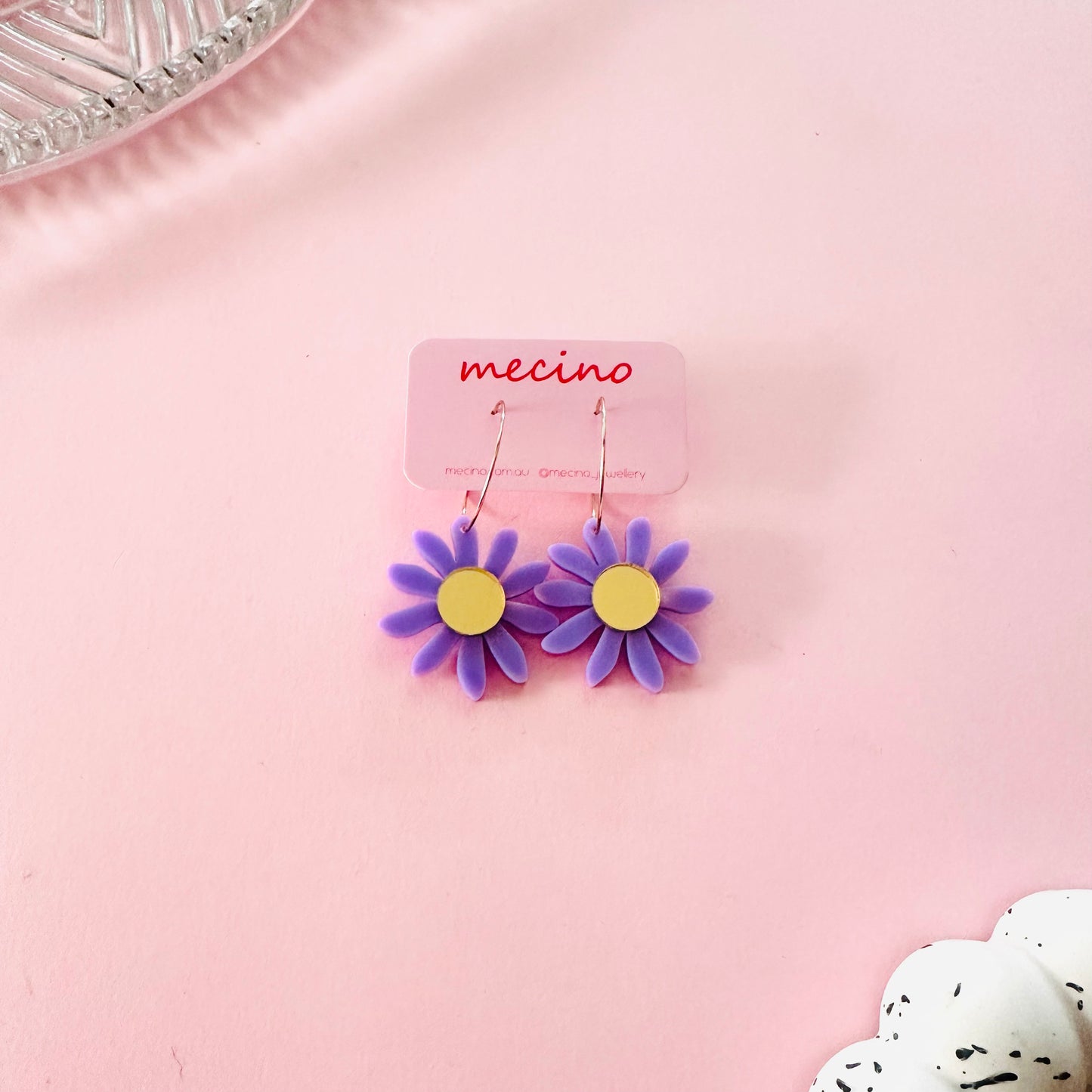 Daisy Daydream Hoops - Violet