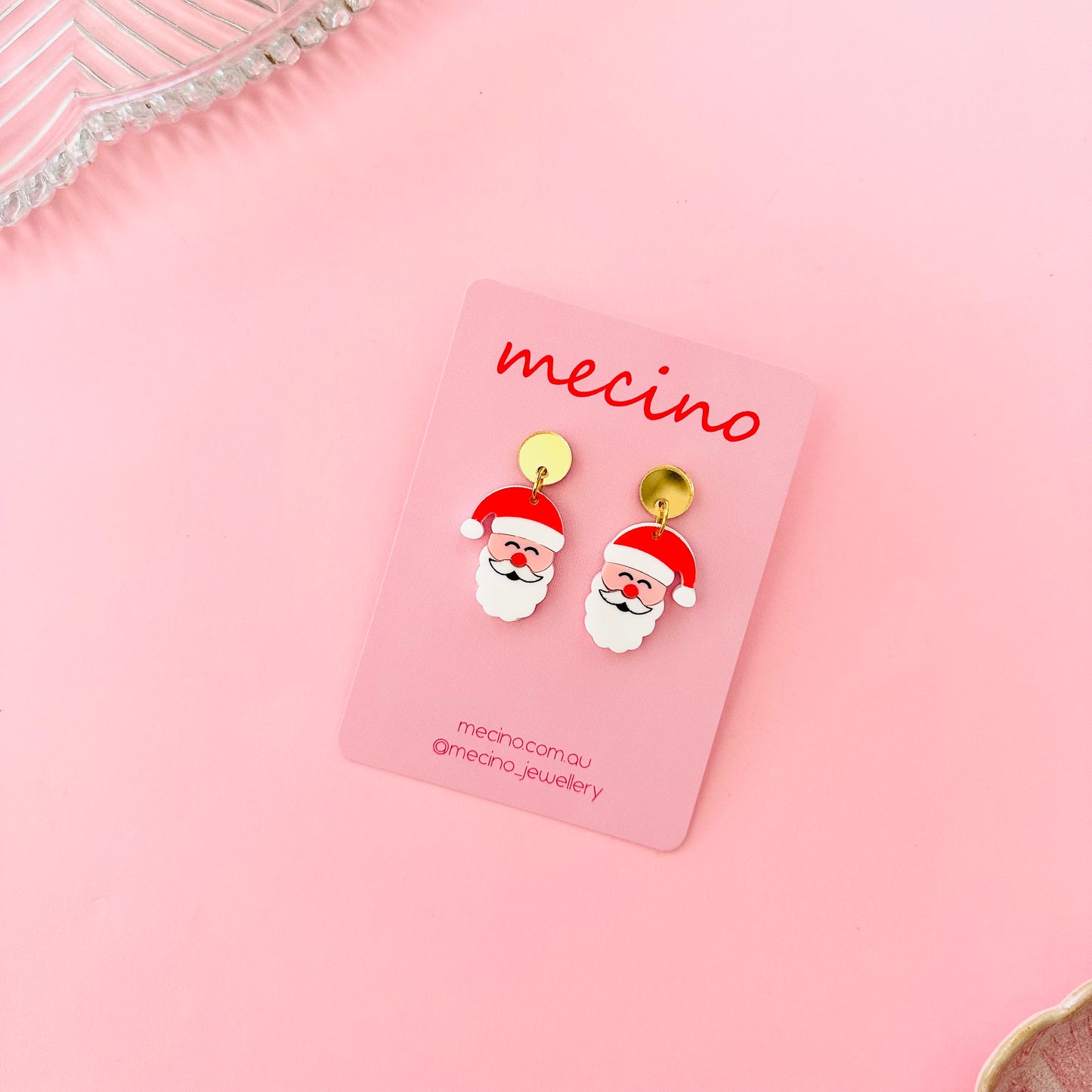 Santa - Gold Studs
