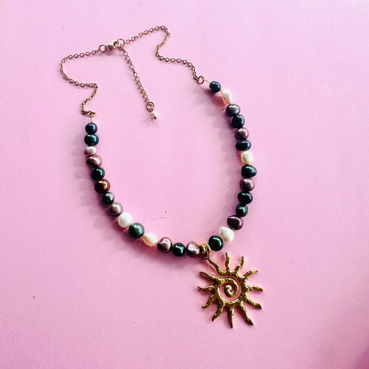 Sunburst Necklace - Midnight Mix