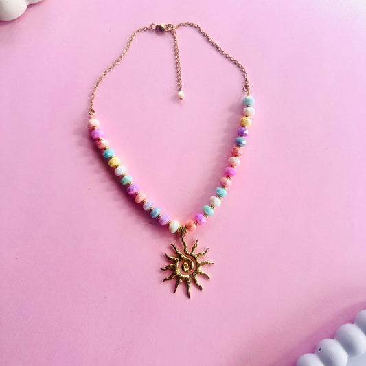Sunburst Necklace - Pastel Mix