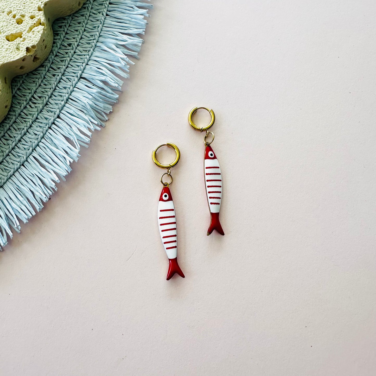 Sardine Hoops - Red