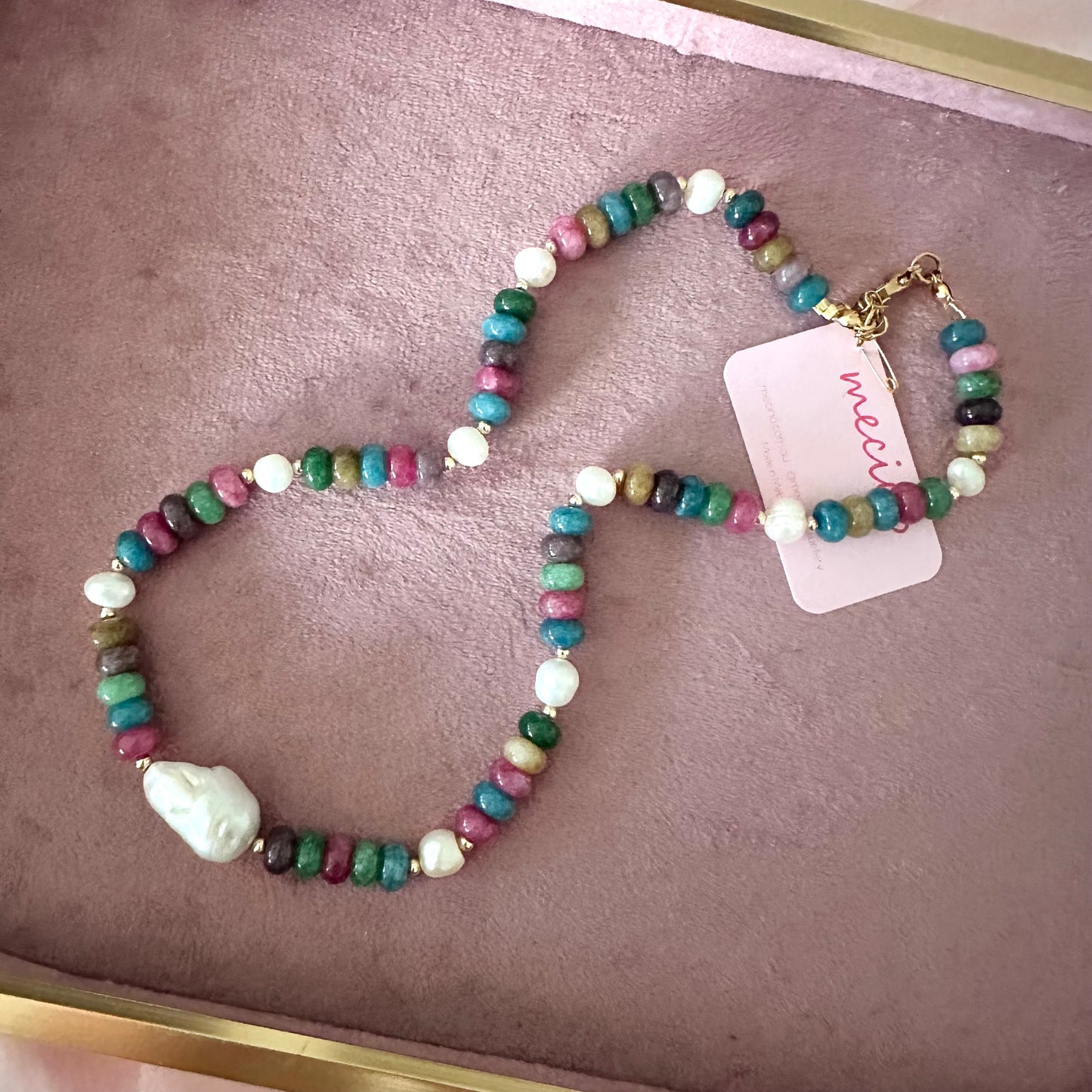 Rainbow Gemstone Necklace