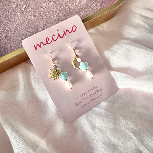 Sun and Moon Mismatched Earrings