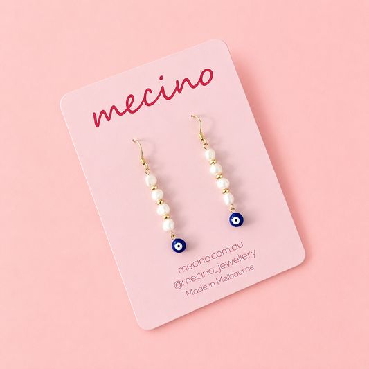 Pearl and Evil Eye Drops