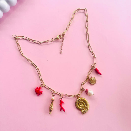 Mediterranean Charm Necklace