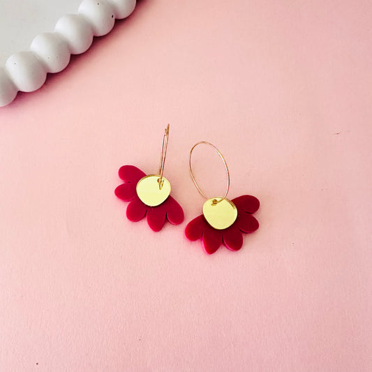 Burgundy Petal Drops