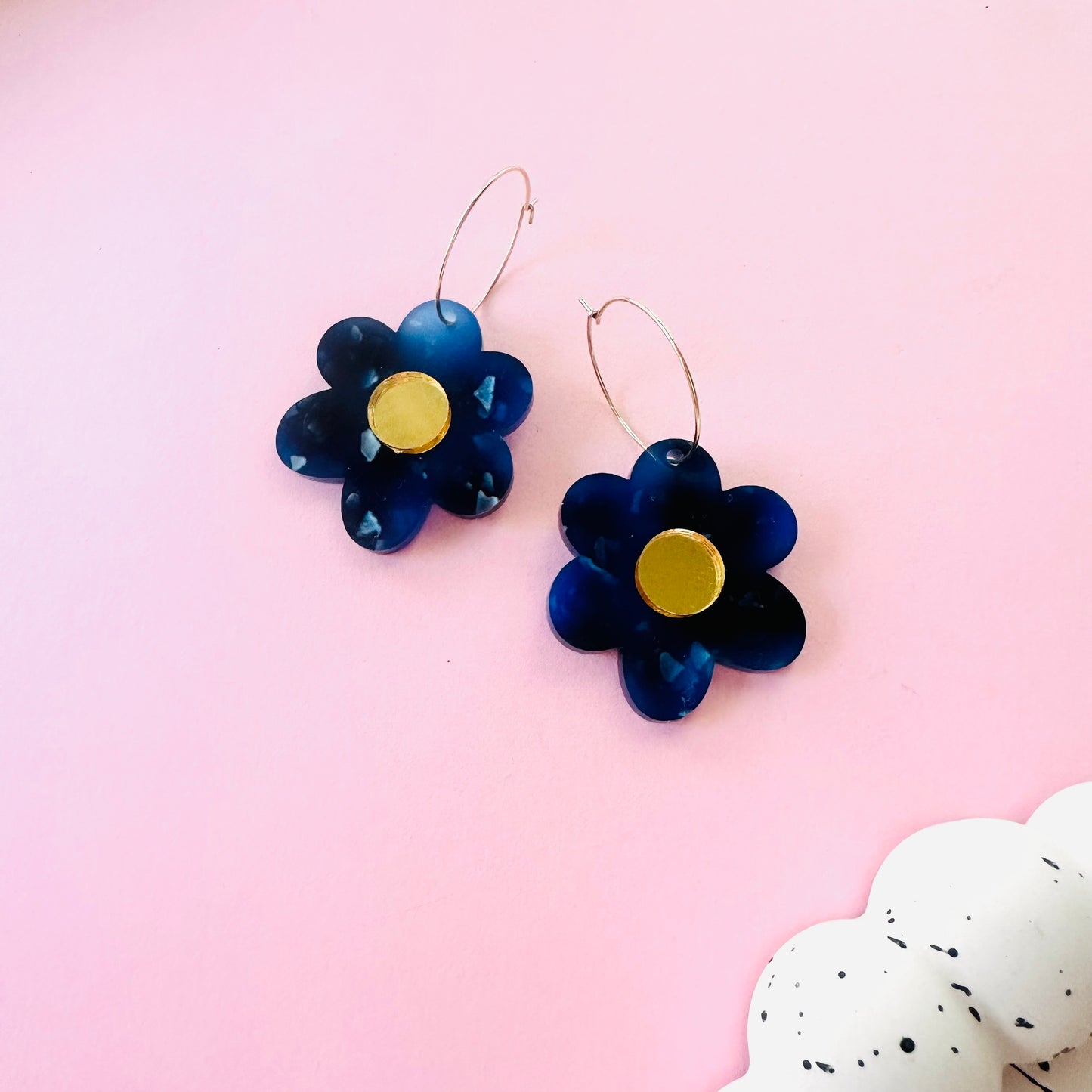 Petal Flowers - Blue and Gold