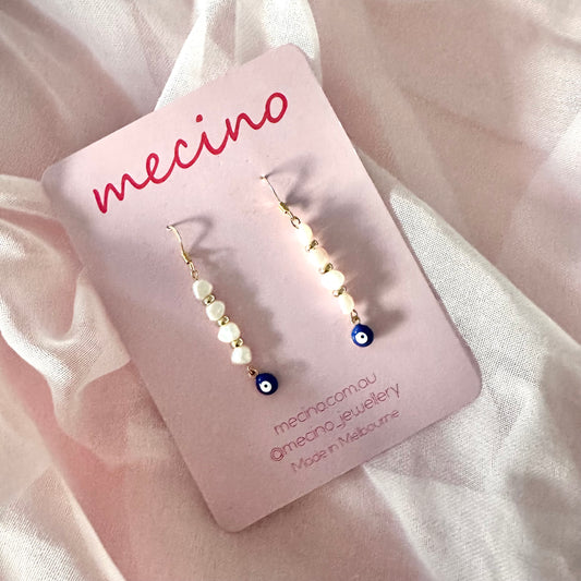 Pearl and Evil Eye Drops