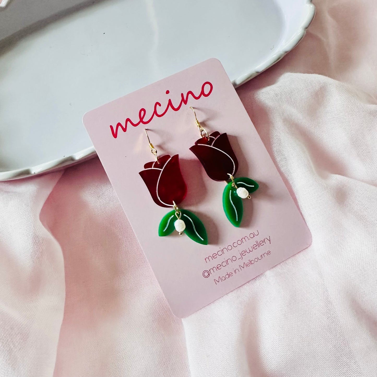 Rosette Pearl Drops