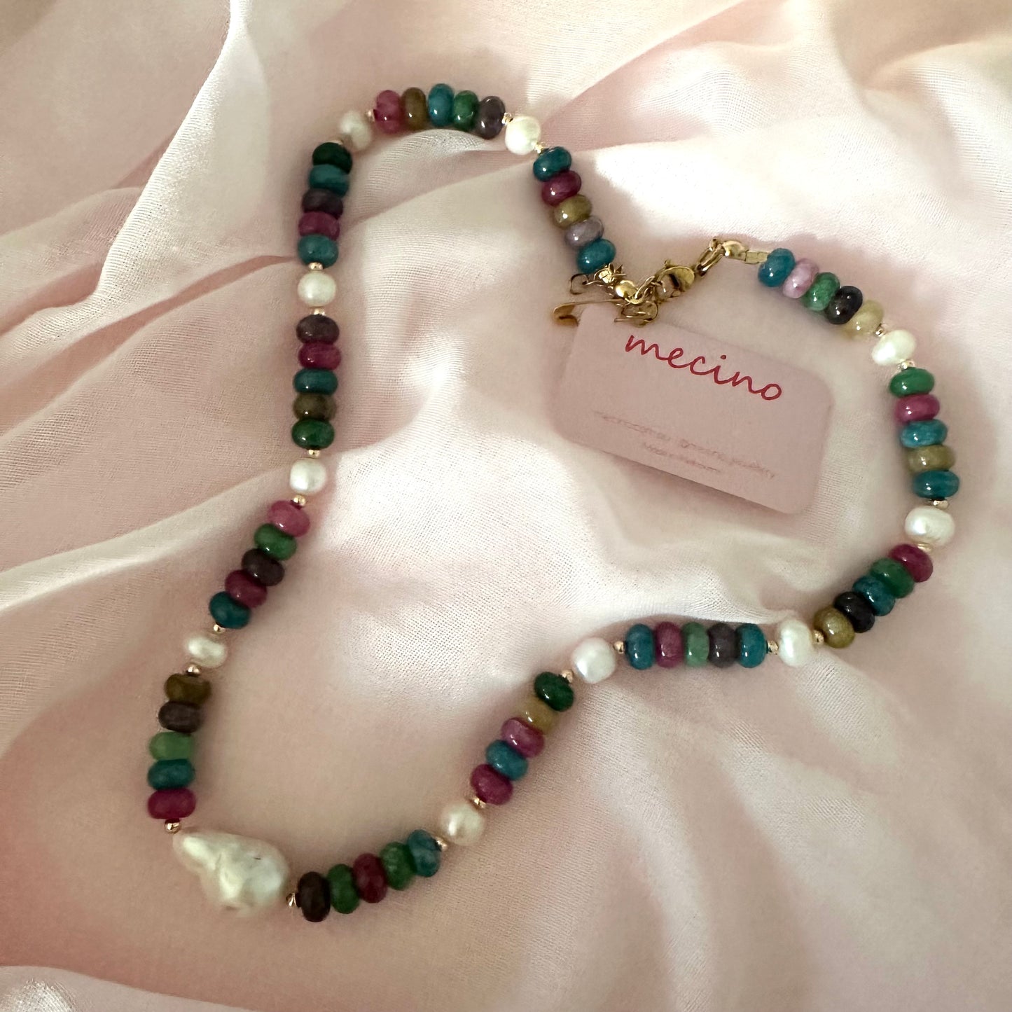 Rainbow Gemstone Necklace