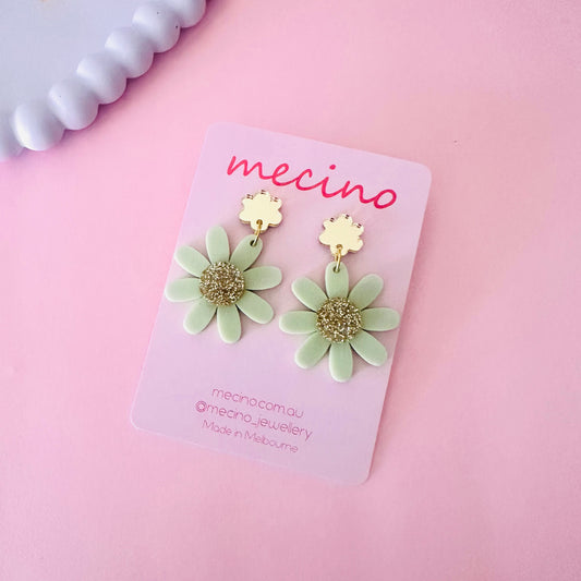 Daisy Drops - Green / Gold