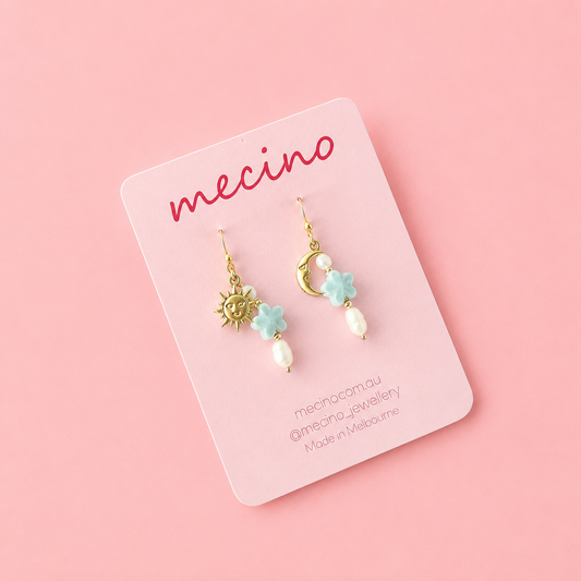 Sun and Moon Mismatched Earrings