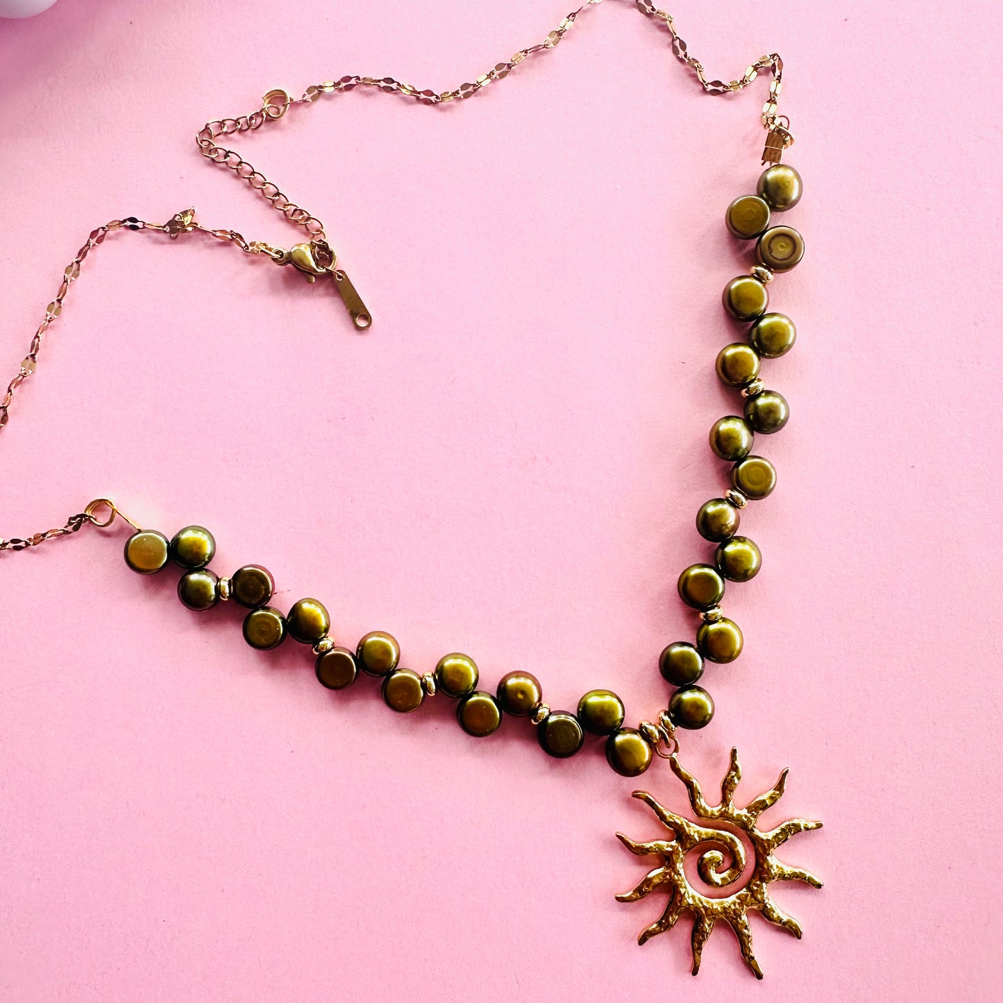 Olive Sun Necklace