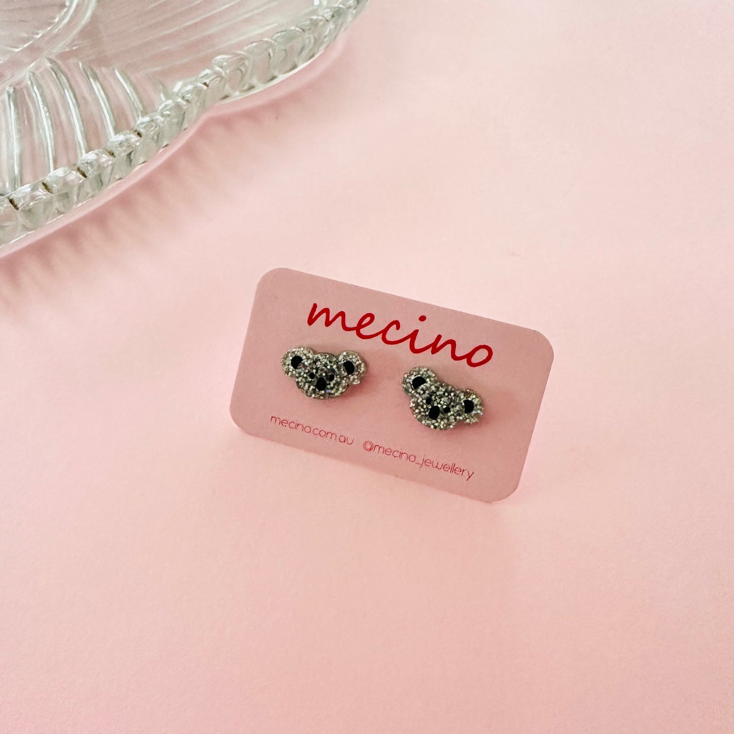 Glitter Koala Studs